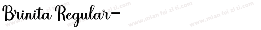 Brinita Regular字体转换